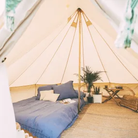 5m Bell Tent 285gsm 100% Natural Canvas | XL Walls & StoveMate