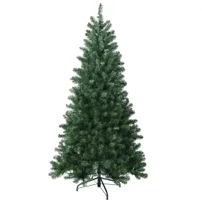 9ft PVC Hinged Green Tree Environmentally Friendly Fireproof Artificial Christmas Tree