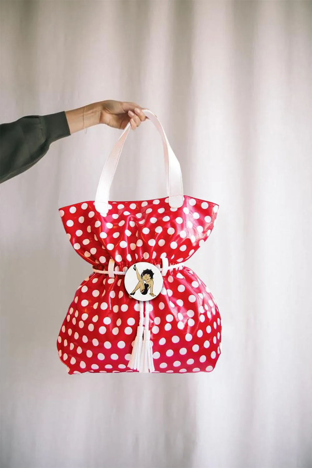 Betty Red Polka Dot Beach Bag/Betty Boop Polka Dot Deluxe Beach bag