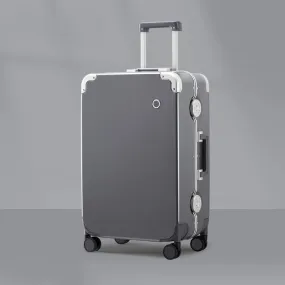 Durable Aluminum Frame Metal Corner Business Travel Suitcase