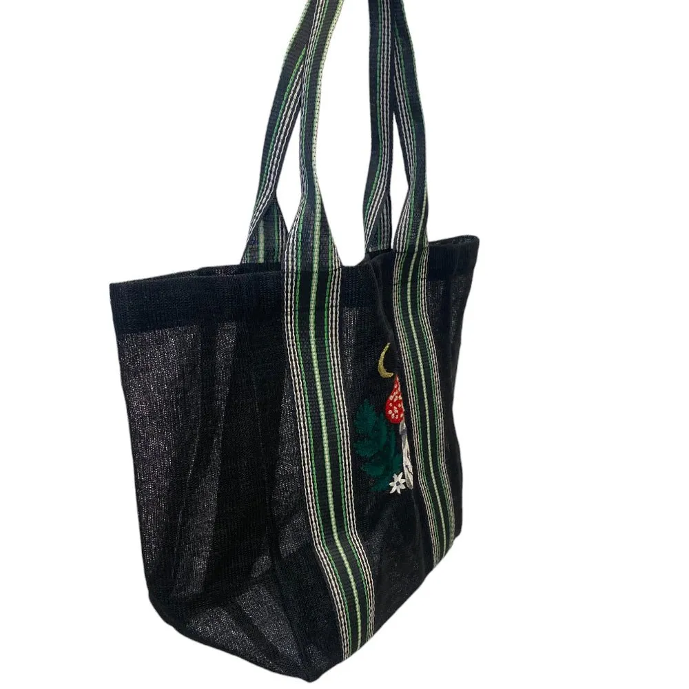 Forage Black Recycled Shopper