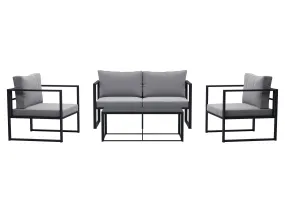 Grey 4-Piece Patio Set