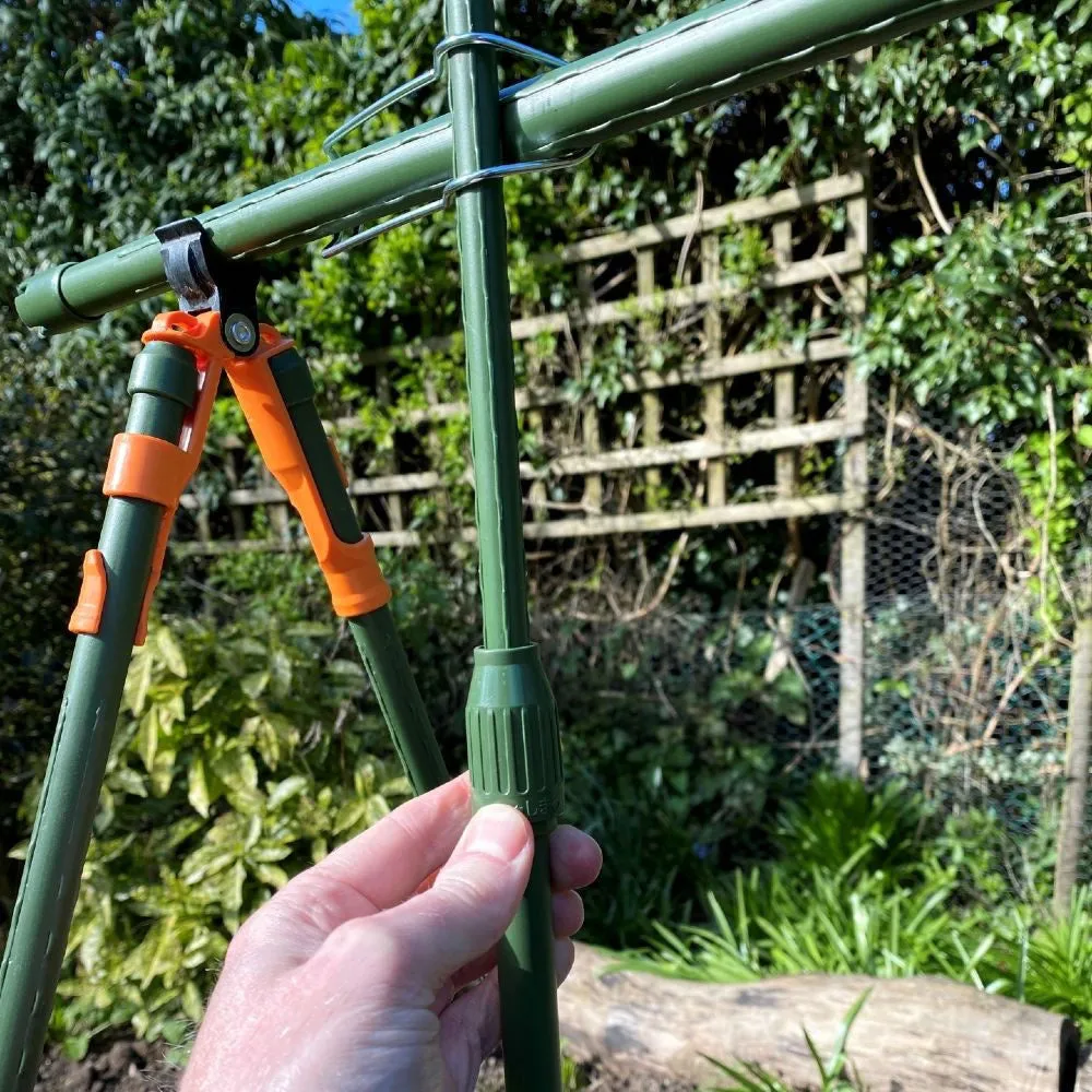 Heavy Duty Tomato Cage & Extendable Plant Support Frame for Grow Bags Greenhouse & Raised Beds