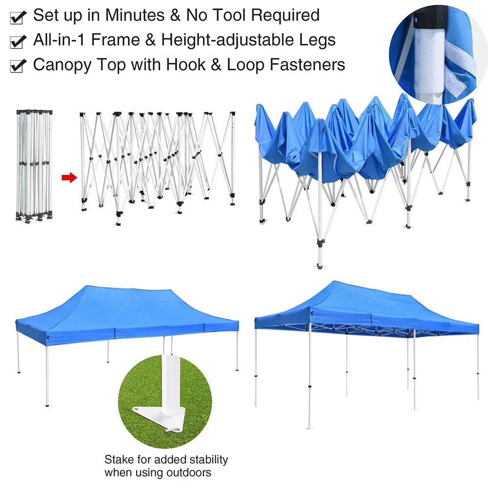 InstaHibit 10'x20' Pop Up Canopy Waterproof Instant Canopy CPAI-84