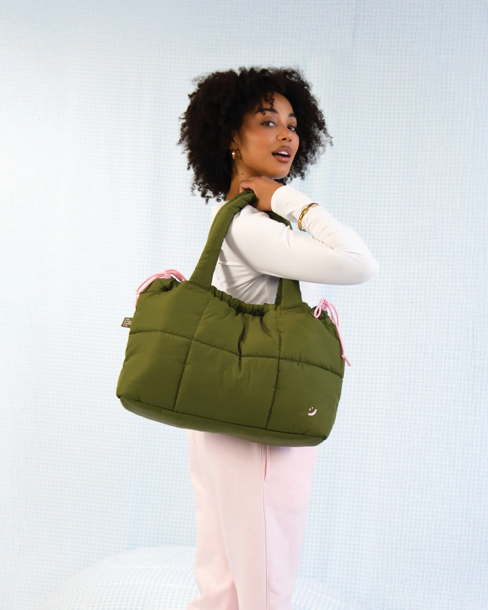 Khaki Marshmallow Midi Tote