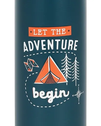 Metal Adventure Water Bottle - Navy