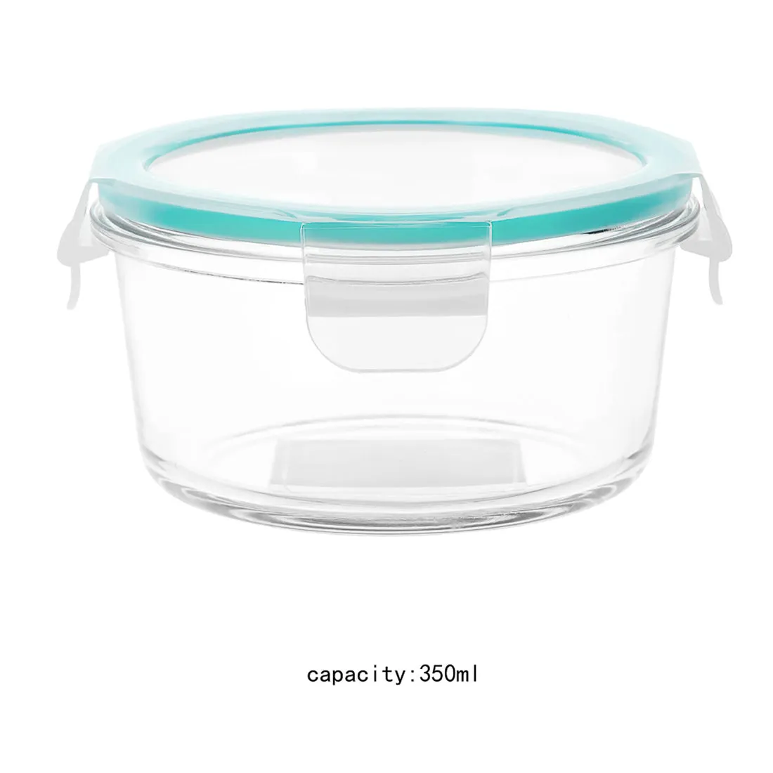 MINISO High Borosilicate Glass Round Food Container 350ml