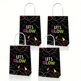 Party Favor Bag with Handles | Glow in the Dark | 12 Pcs