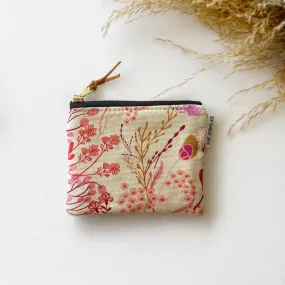 Pink Meadow Coin Pouch