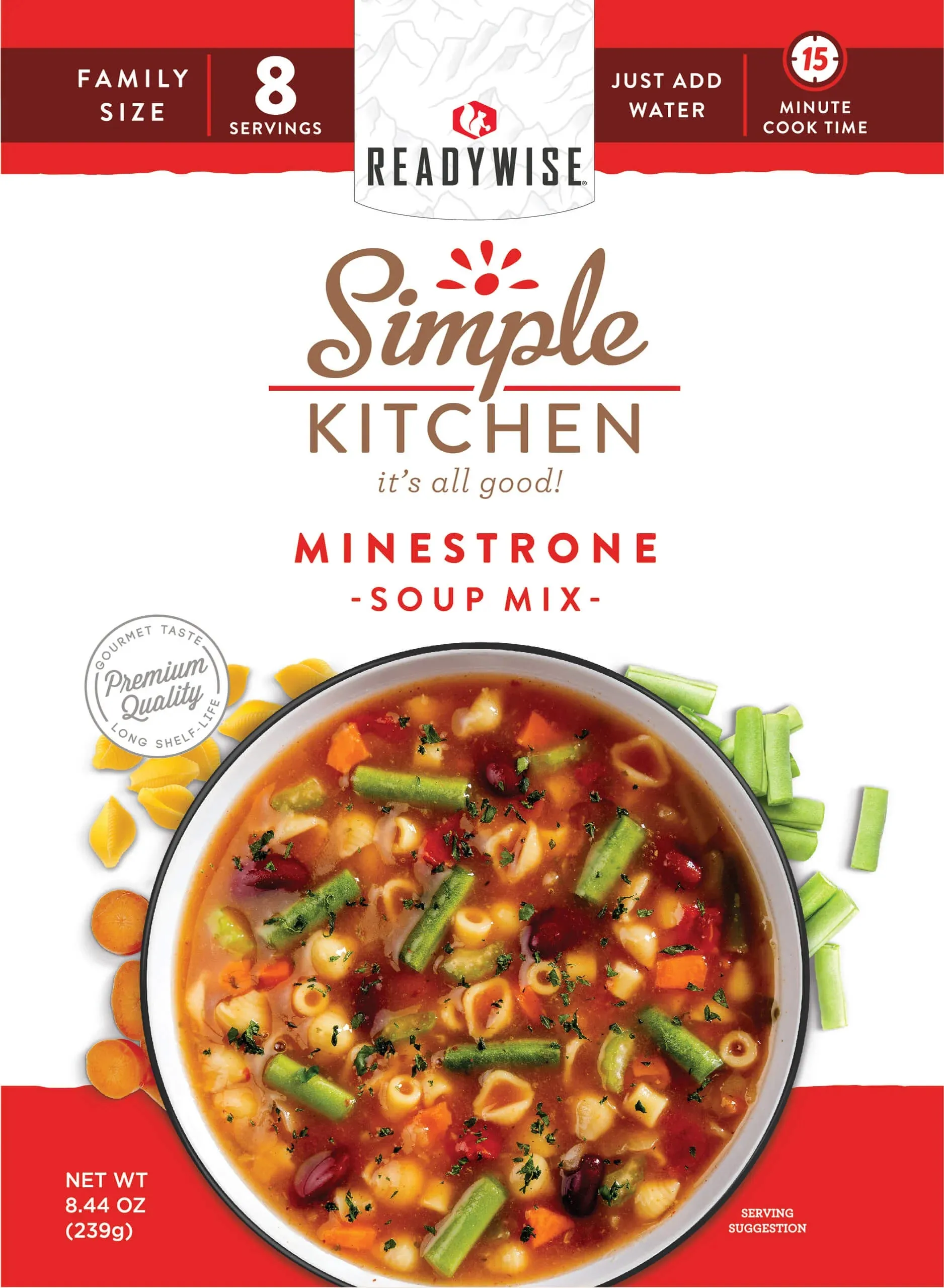 ReadyWise - Minestrone Soup - 6 Pack